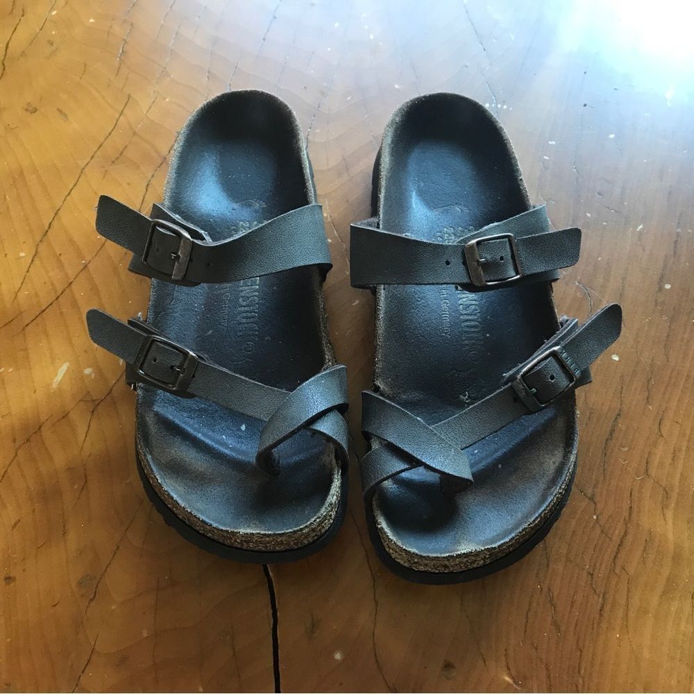Birkenstock Mayari Birkibuc Sandals Toe Loop BirkoFlor (Regular 35 /US 5.5) - Picture 3 of 10